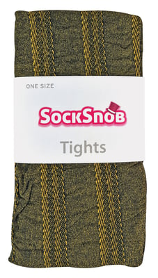 Sock Snob - Färgade 80 denier ogenomskinliga mode-strumpbyxor för damer - Randiga