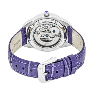 Empress Godiva Automatic MOP Leather-Band Watch
