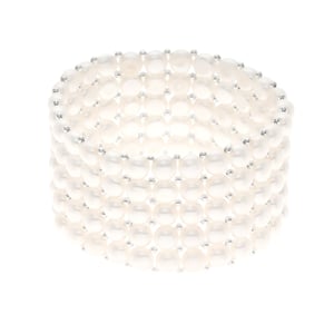 Armband 5 Rijen van Echte Zoetwater Parel - 4 mm