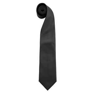 Premier Heren Kleuren Mode Stropdas (Zwart)