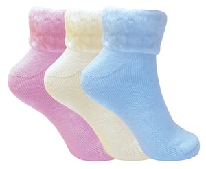 Kids/Childrens 4 Pack Thin Cotton Rich Xmas Christmas Socks 3 Sizes