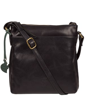 'Nikita' Navy Leather Cross Body Bag