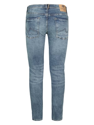 Petrol Industries - Heren Nash Narrow Fit Jeans - Blauw