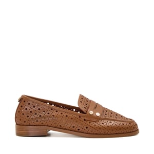 Dune Ladies Glimmered - Laser-Cut-Detail Penny Loafers