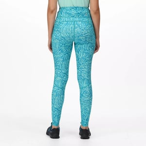 Regatta Womens/Ladies Holeen II Animal Print Leggings (Enamel Blue)