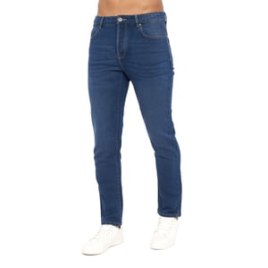 Crosshatch Mens Lampoons Slim Jeans (Stone Wash)
