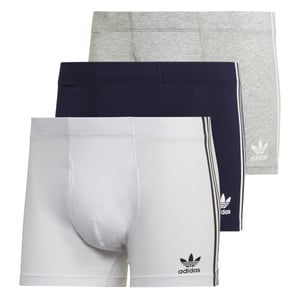 Men's adidas Originals 3 Pack of Comfort Flex Cotton 3 Stripes Trunks in Multi