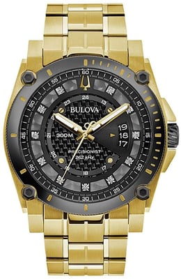 Bulova Precisionist Heren Gouden Horloge 98D156