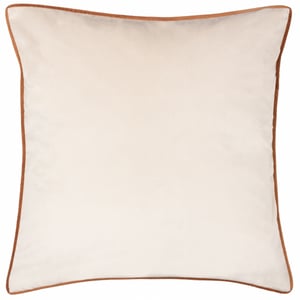 Paoletti Meridian Soft Velvet Piped Cushion Cover