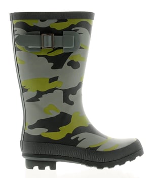 Rockstorm Camouflage Boys Kids Wellies Wellington Boots Green Camo