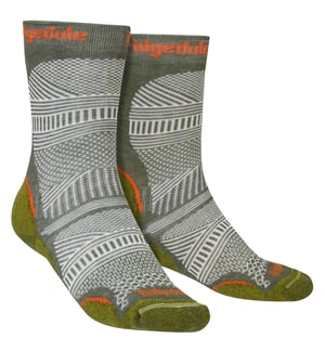 Bridgedale - Mens Hiking Ultralight Original Boot Socks - Green