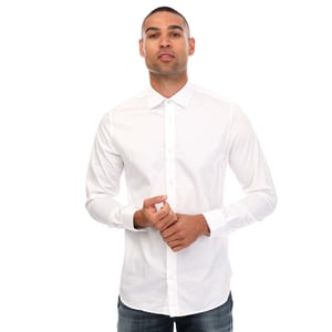 Ted Baker Bellow Långärmad Stretch Smart Skjorta i Vit för herr