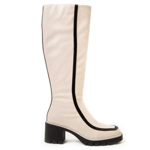 Montevita Heel Boot Linne In White