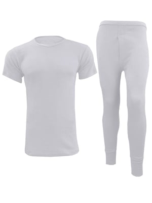 Enzo | Mens Thermal Set Short Sleeve Top & Bottom