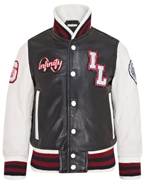 Letterman leren Varsity College bomberjack voor kinderen