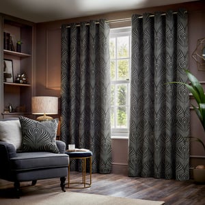 Paolleti Gatsby Jacquard Eyelet Curtains