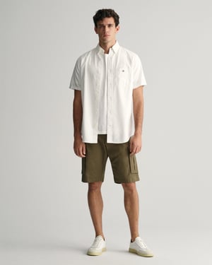 GANT Mens Regular Fit Short Sleeve Oxford Shirt