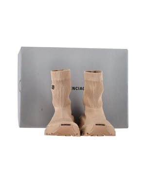 Balenciaga 3.0 Sock Sneakers in Beige Polyester