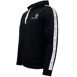 Sergio Tacchini Heren Devok Taped Hoodie Zwart Trui 038356 166