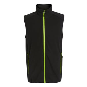 Regatta Heren Navigate Fleece Gilet (Zwart/Lijkgroen)