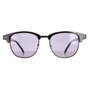 Calvin Klein zonnebril CK20314S 001 Glanzende zwarte vaste rook