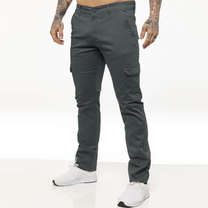 Enzo Mens Cargo Combat Chinos