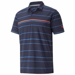 Puma MATTR Short Sleeve Collared Border Line Mens Golf Polo Shirt 532976 03