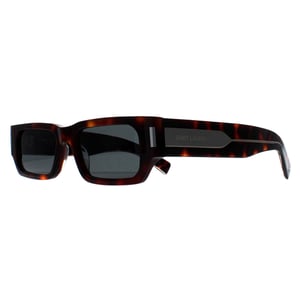Saint Laurent Rectangle Mens Havana Crystal Black SL660