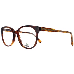 Lacoste Round Womens Brown Havana Glasses