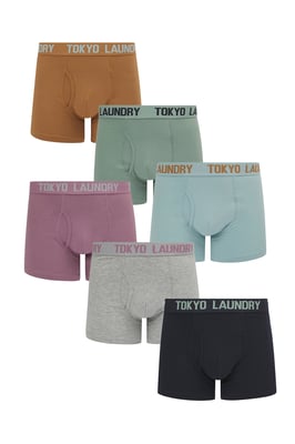 Grey Cotton 6-Pack Boxers