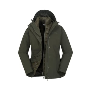 Mountain Warehouse Dames/Dames Alaskan 3 in 1 gewatteerd jack (Kaki Groen)
