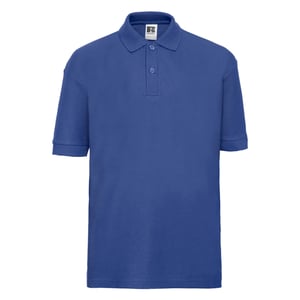 Russell Poloshirt van katoen voor kinderen (Helder Koninklijk)
