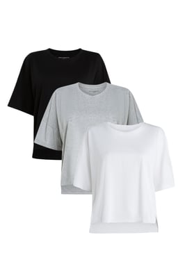 3-Pack Crew Neck Boxy Fit T-Shirt
