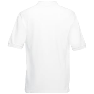 Fruit of the Loom Kinder/Kids Piqué Poloshirt met Korte Mouwen (Wit)