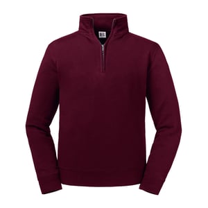 Russell Heren Authentieke Kwartier Ritssweatshirt (Bourgondië)