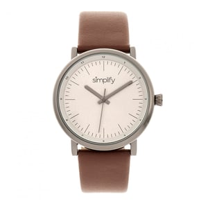 Vereenvoudig het 6200 horloge met leren band