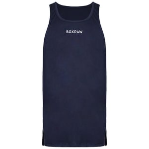 BoxRaw SMRT-TEC Mens Navy Blue Stringer Tank Top