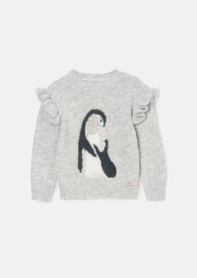 Peggy Grey Penguin Jumper