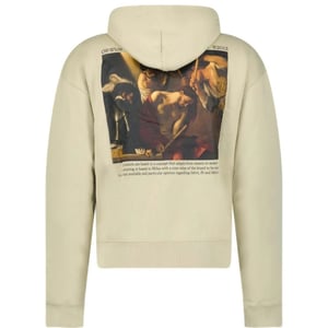Gebroken witte Caravaggio met beige capuchon