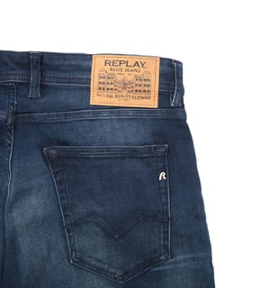 Replay Grover Power Stretch Straight Fit Jeans - Dark Indigo