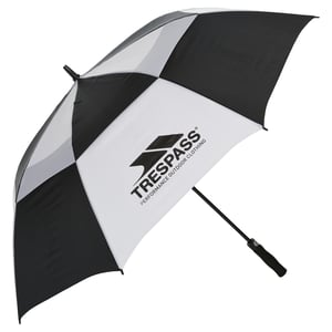 Trespass Catterick Automatische Paraplu (Zwart/Wit)