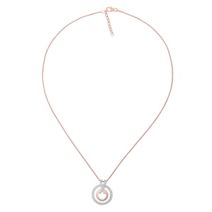 Orphelia 'Azalea' Dames 925 Sterling Zilveren Ketting met Hanger - Zilver/Rosé ZH-7095/1