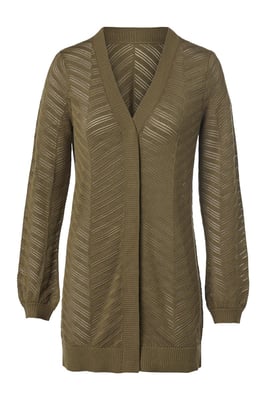 Beau Vest Olijfgroen