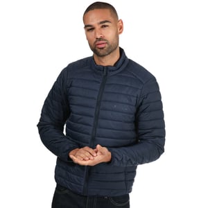 Ben Sherman Lättviktsjacka med vadderad trattkant för herr i Marin