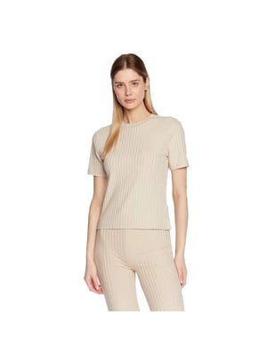 Calvin Klein dames T-shirt met ribbels