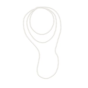 OPERA zoetwater parel White 6-7 mm lengte 160 cm
