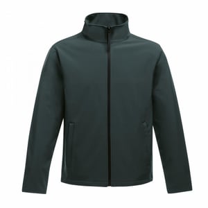 Regatta Softshell-jacka för män med tryckbar design (Mörk gran/svart)