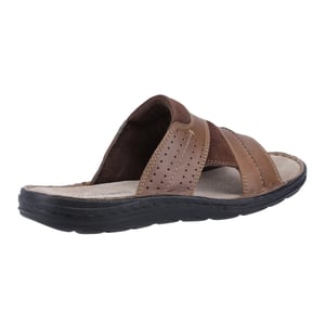 Hush Puppies Heren Archer Leren Muiltjes (Tan)