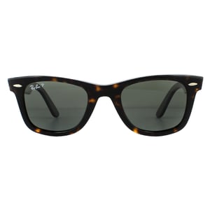 Ray-Ban Rectangle Unisex Tortoise Green Polarized Sunglasses