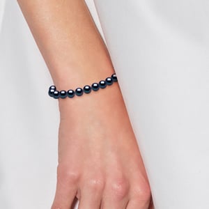 Armband Gekweekte Parels Zoetwater 6-7mm Sluiting Black Luxury White Gold